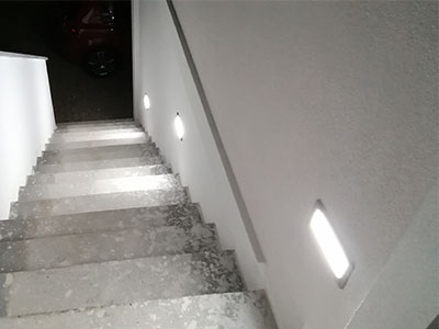Rasvjeta na stepeništu po završetku